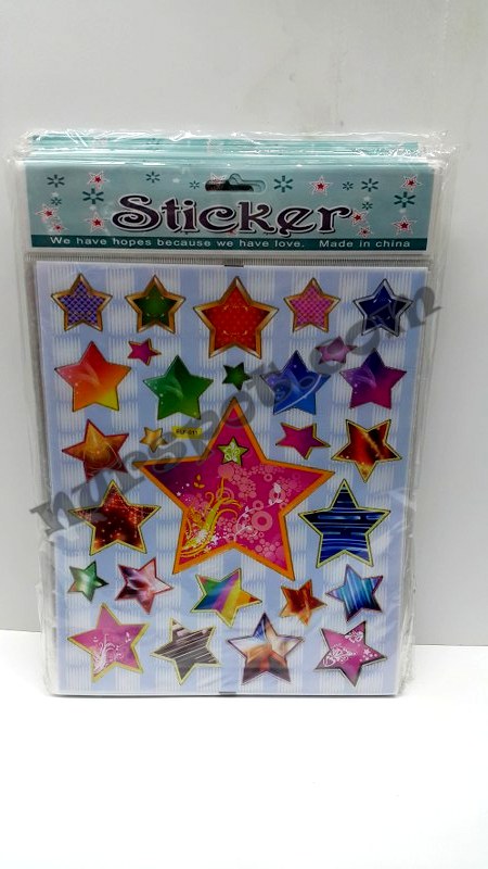 toptan sticker yıldız baskılı 