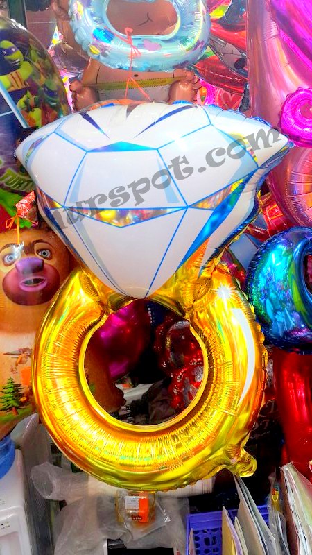 toptan folyo balon süslü tek tas 