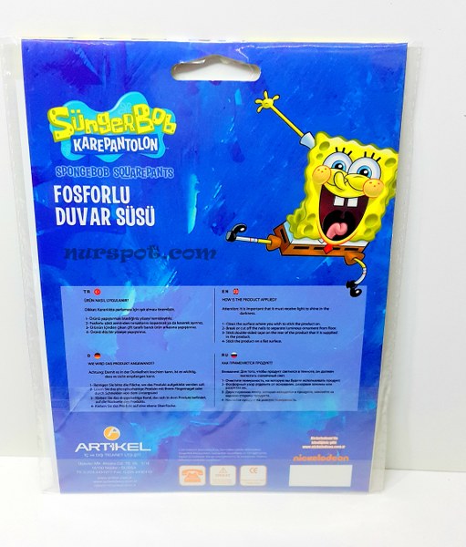 toptan lisanslı stiicker sünger bob glow stick