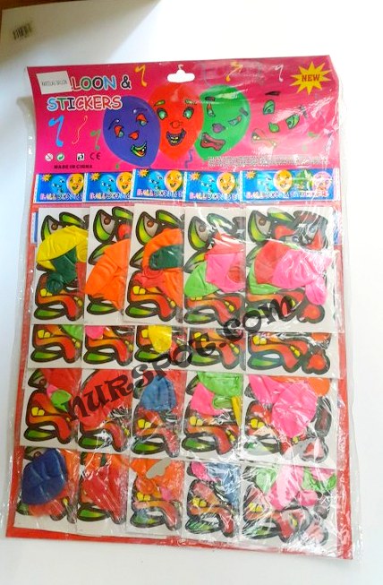 toptan partilik oyuncak balon stickerlı