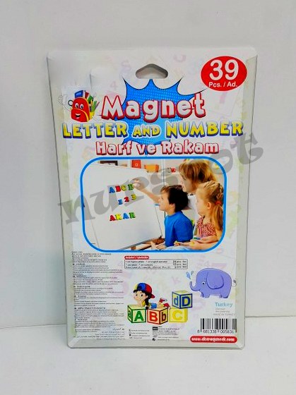 toptan mıknatıslı harf orta boy 39 lu paket