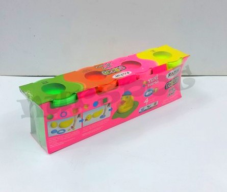 toptan oyun hamuru neon parlak fatih 4 lü büyük