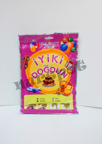 toptan folyo balon iyi ki doğdun yazısı seti 