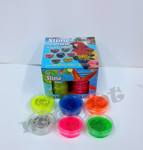 toptan slime meyve kokulu simli 
