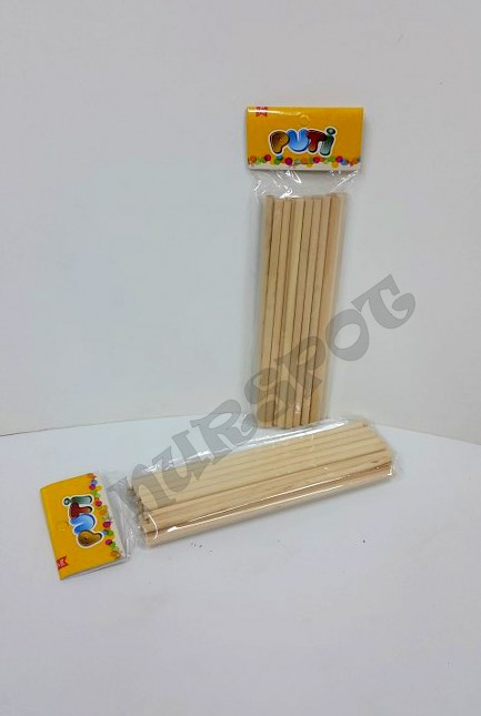 toptan iş eğitim ahşap çubuklar naturel 24 lü