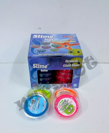 toptan oyuncak slime hareketli gözlü 24 lü