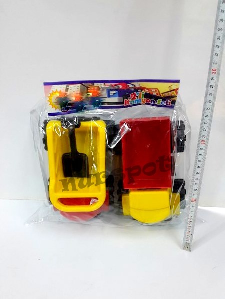 toptan oyuncak kamyon 2 li set  009