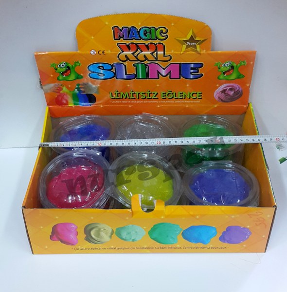 toptan slime simli xxl paketi 12 li