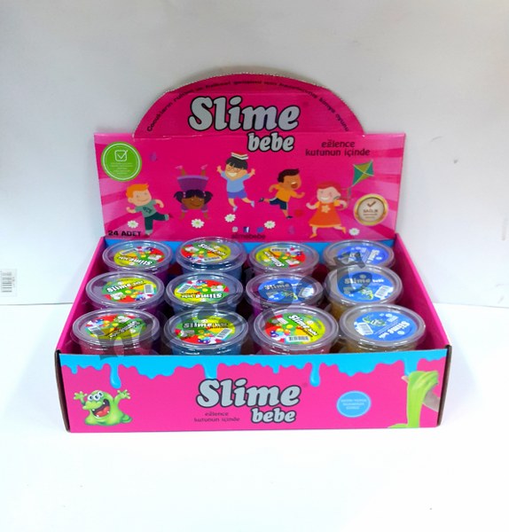 toptan simli slime orta boy