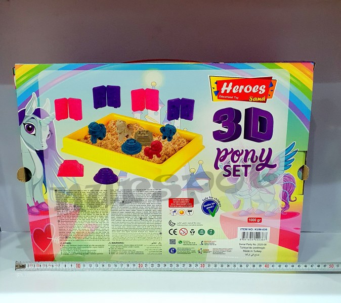toptan kinetik kum pony seti kalıpları havuzu 1000 gr kumu  036