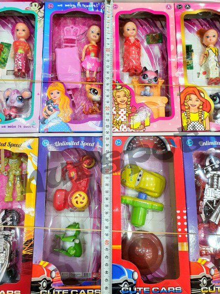 toptan oyuncak seti kız erkek model stantlı 4586