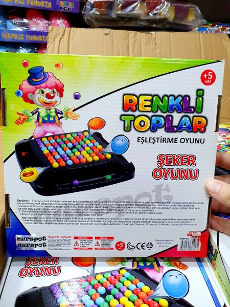 toptan eğitici eğlenceli renkli toplar eşleştirme oyunu 017