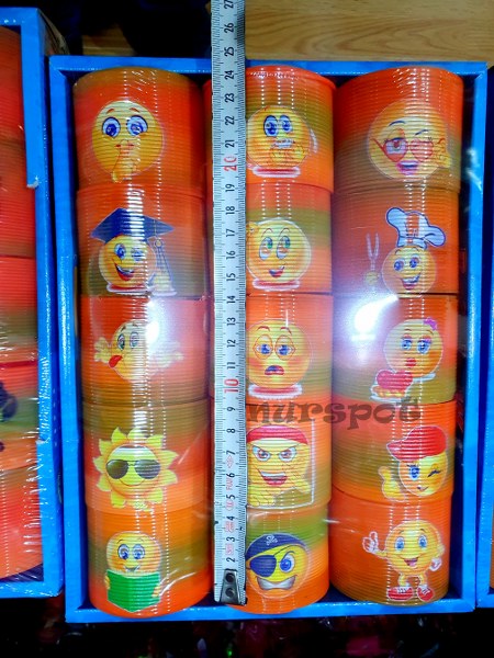 toptan oyuncak akordiyon stres yayı emoji baskılı