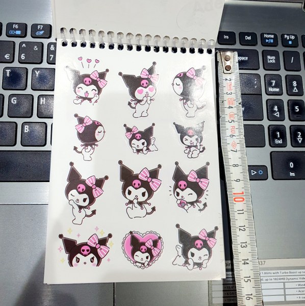 toptan sticker defter model kuromi 9 yapraklı  3427