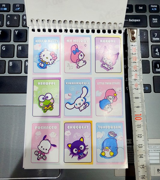 toptan sticker defter model kuromi 9 yapraklı  3427