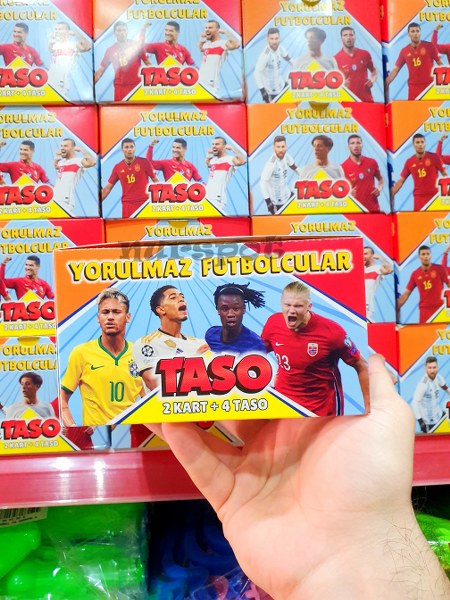 toptan oyuncak futbol taso ve kart seti  7017