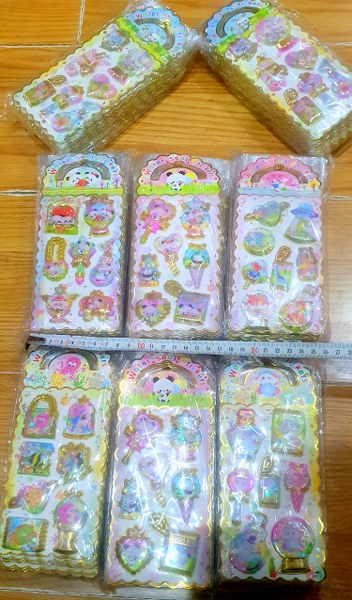 toptan 3 d sulu sticker 10 lu paket  4408