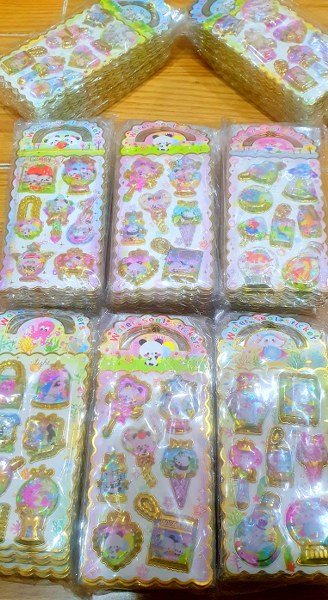 toptan 3 d sulu sticker 10 lu paket  4408