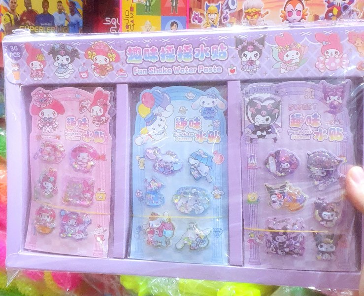 toptan sulu sticker seti  2349