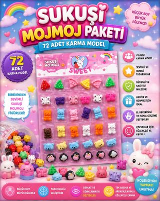 Sukuşi Mojmoj 72 Adet Karma Model Paket
