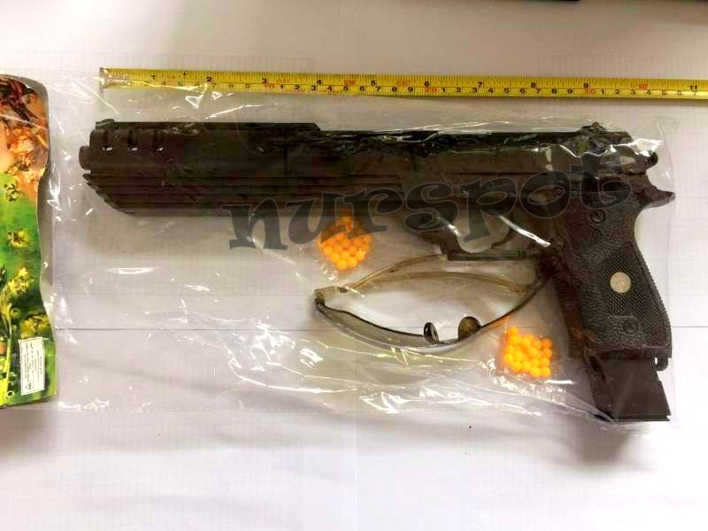 toptan gözlük tabanca seti boncuk atan 3548