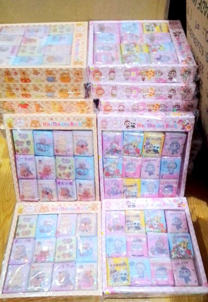 toptan sulu defter sticker labubu kapibara
