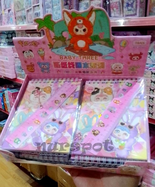 toptan defter sticker çetvelli  3685