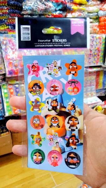 toptan sticker cry baby model