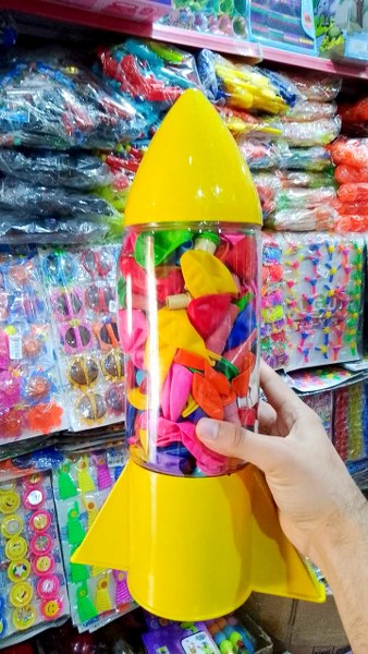 toptan düdüklü balon roket kapsüllü 150 li