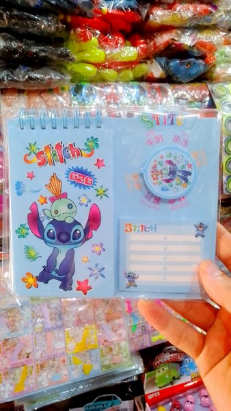 toptan defter sticker seti  stitch model  801