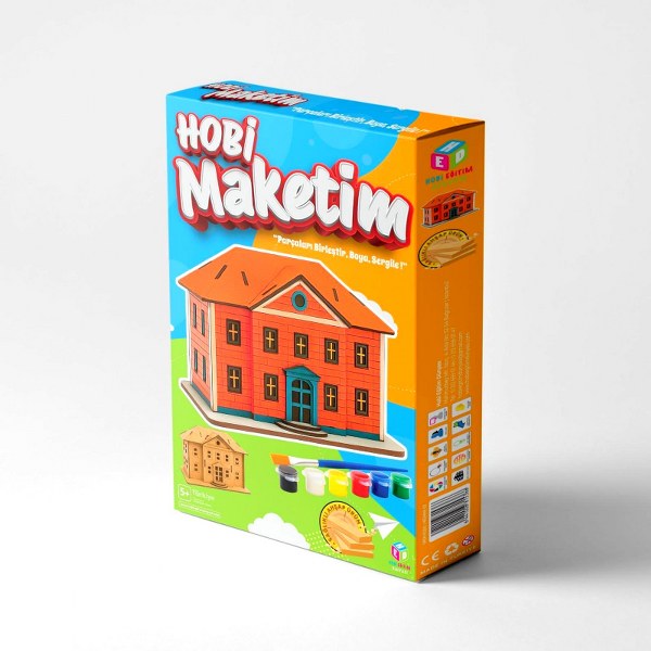 toptan ahşap maket boyama seti