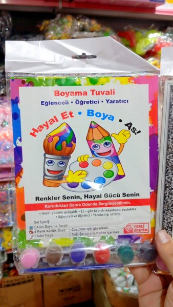toptan boyama seti fırçalı kalın mukavva 