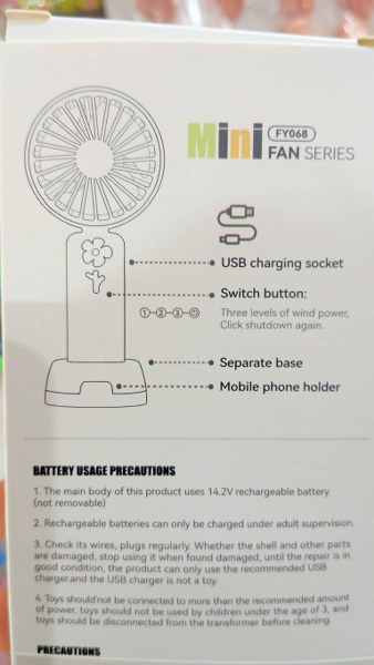 toptan el fanı el pervanesi el vantilatör şarjlı usb giriş  068