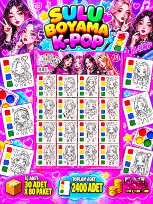sulu boyama seti kpop model  5497