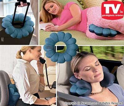 Total Pillow Şekilden Şekle Giren Seyahat Yastığı