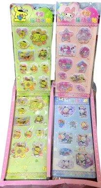 toptan 3d sulu sticker kaliteli 24 lü kutu    1012 