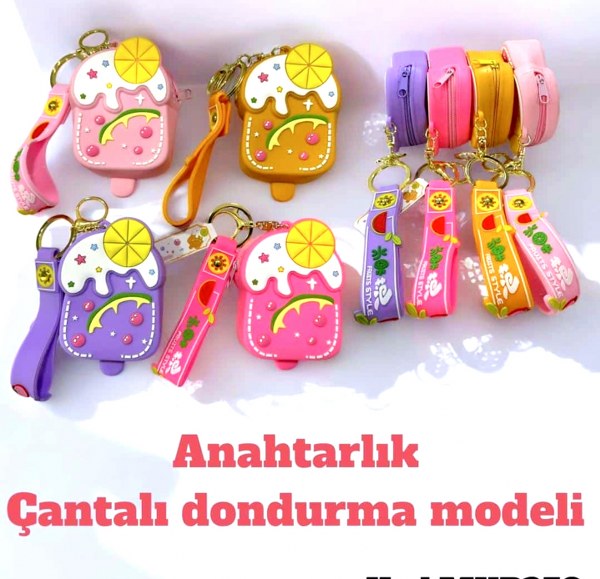 toptan silikon cüzdan anahtarlık dondurma model  5348