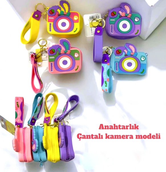 toptan silikon cüzdan anahtarlık fotoğraf makinesi model  5348