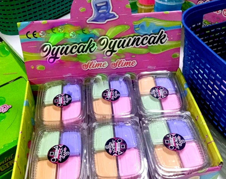toptan slime 4 lü renk 200 gr pastel renkler