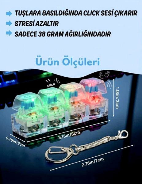 toptan ışıklı klavye anahtarlık tuşlu ışıklı klavye anahtarlık