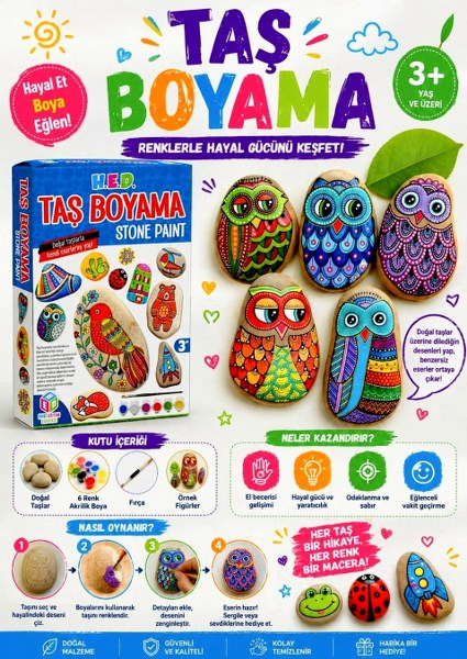 toptan taş boyama oyunu eğitici eğlenceli  0881
