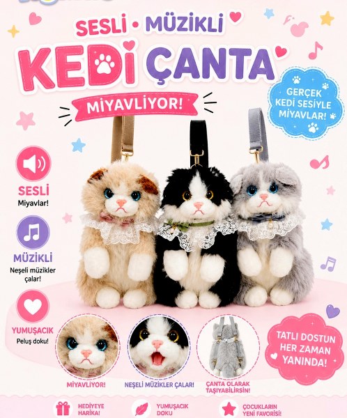 toptan kedi sırt çantası patisine basıldığında miyavlar