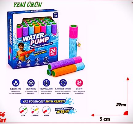 toptan oyuncak su atan pompa 27 cm  5195