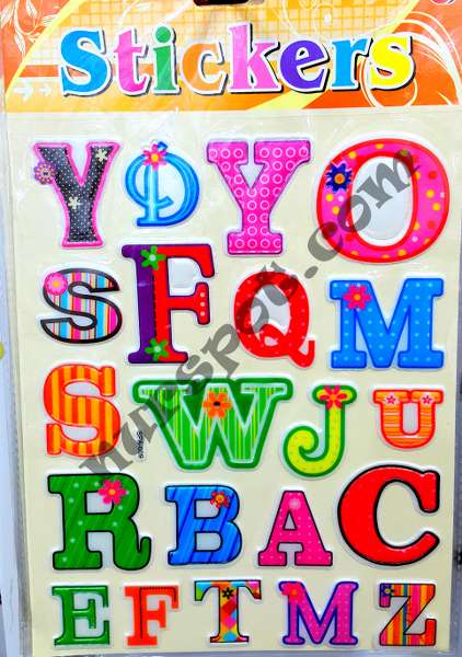 toptan sticker harfli