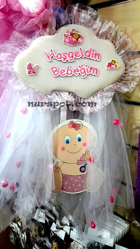 toptan kapı süsü hoş geldin bebeğim