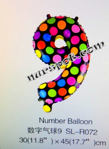 toptan folyo balon renkli puantiyeli modeller