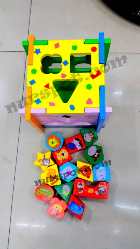 toptan ahsap eğitici geometrik sekilleri yerlestirme oyunu