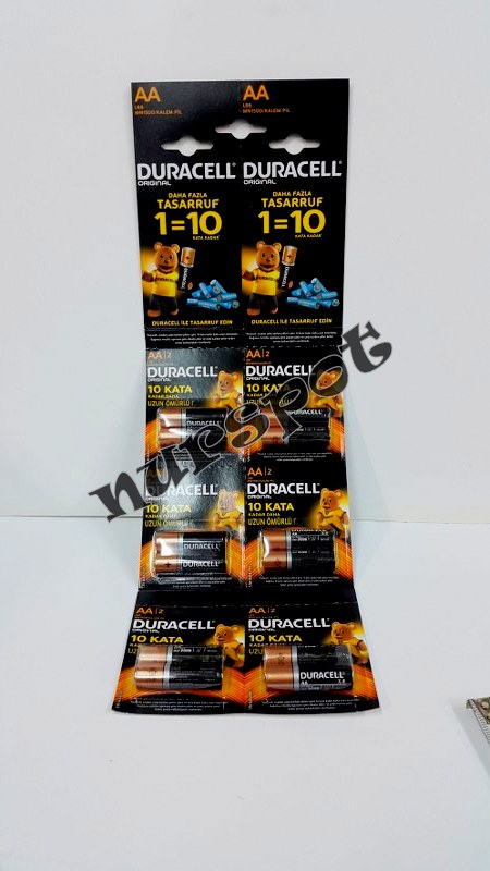 toptan duracell pil 12 li paket AA