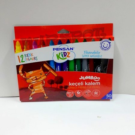 toptan temizlenebilir keçeli kalem jumbo 12 li