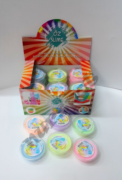 toptan slime naturel renk balon olan model